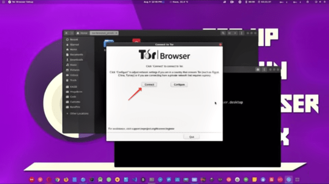 Соединение Tor Browser на Ubuntu