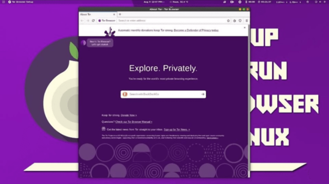 Запуск браузера Тор на Ubuntu